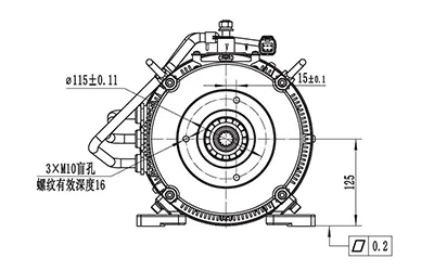 Motor de accionamiento de elevación 28000W (sin escobillas), TR210BXF