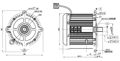 Motor de tracción 13000W (sin escobillas), TR210DXF