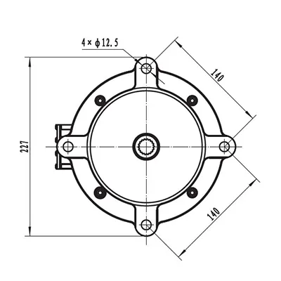 Motor de tracción 7000W (sin escobillas), TR155B