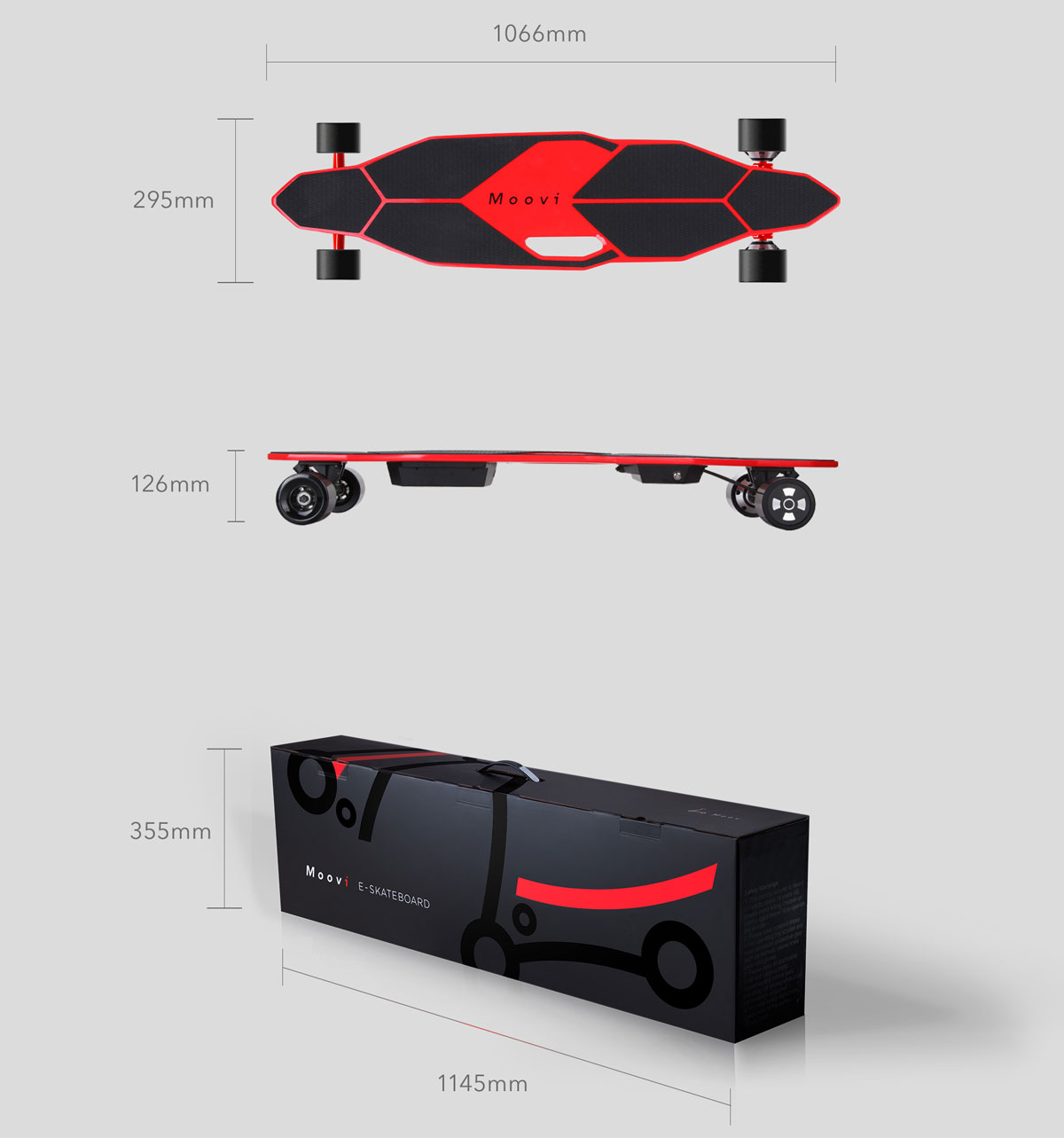Skate eléctrico/Skateboard eléctrico UEB203A